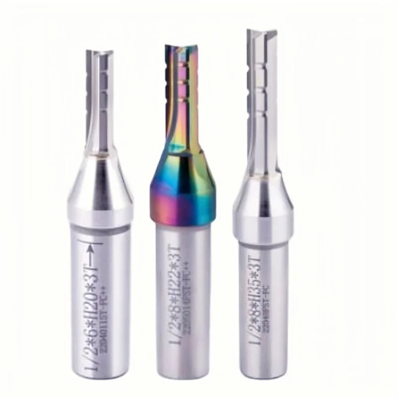 Feisite 1/2*12*50 Arden TCT Tungsten Carbide Roughing Router Straight Bits Wood Milling Cutter for CNC Woodworking