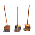 HZ Custom Best Selling Jade Stone Tiger Eye Cubes Shape Incense Holder