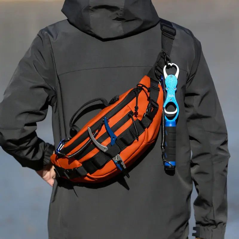 Outdoor Products Waterproof Fly Fishing Fishpond Waist Pack Shoulder Bum Bag With Molle and Shoulder Strap