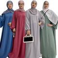 Loriya Oversized Closed Abayas Dubai Turkey Modest Abaya Women Muslim Dresses EID Islamic Clothing Plus Size Womens Dress