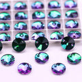Wholesale Multiple Shapes Flame Gradient Colors Flat Back Sew on Glass Rhinestone Sewing Crystals for Garment Shoes Bag Clothing