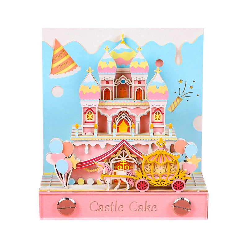 Kids Birthday Gift Sets for Women Cake 3D Memo Pads Custom Notepad Cube Sticky Notes Block Kawaii Stationery Items Wholesale