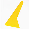 Yellow Hard Plastic Triangle Window Squeegee Sustainable Car Wrapping Window Cleaning Tool Fall Window Washing Kit