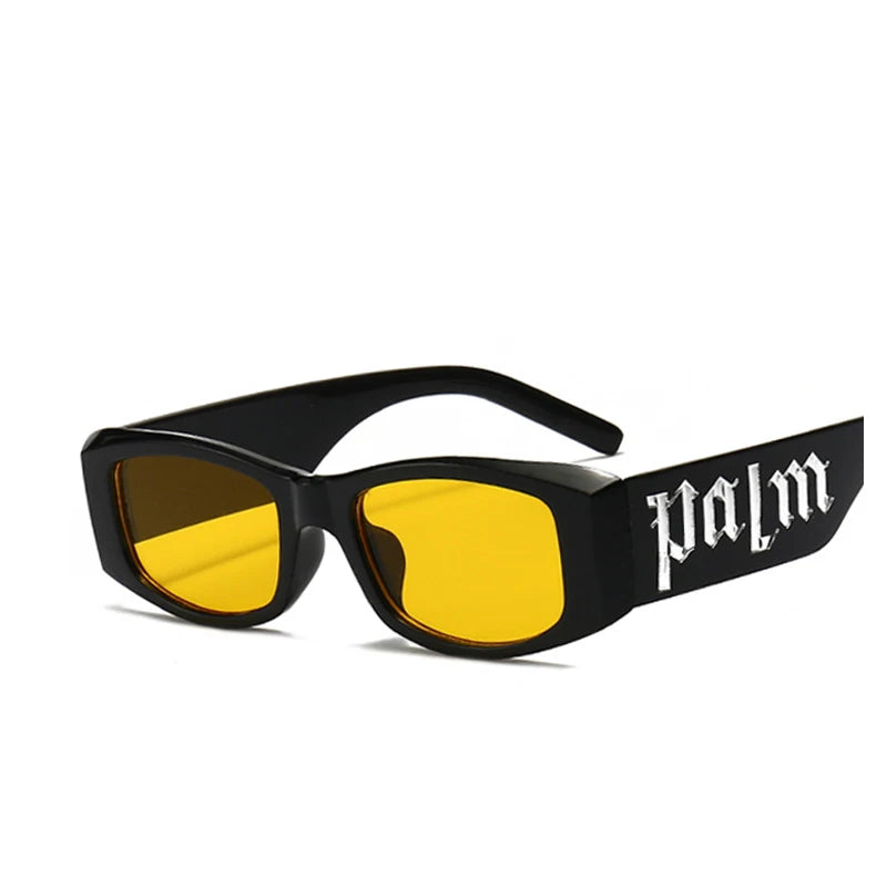 2022 Punk Letter Sunglasses Big Frame Men'S Sunglasses Vintage Designer Shades for Women Uv400 Oculos