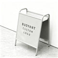Metal A-Frame Sign Custom Color Shop Storefront Sign Stand Advertising a Board Sign Sidewalk Display Racks