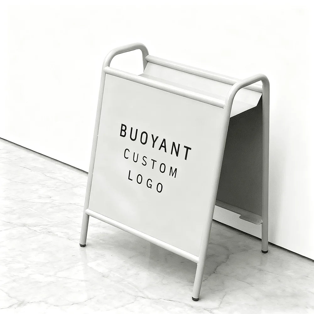 Metal A-Frame Sign Custom Color Shop Storefront Sign Stand Advertising a Board Sign Sidewalk Display Racks