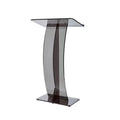 Clear Acrylic Podium and Sign Holder Floor-Standing Lectern Stand for Church Hotel or Park-Acrylic Furniture Pulpit Design