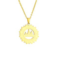 Faith Pilgrimage Lalish Stainless Steel Yazdirari Temper Pendent Necklace