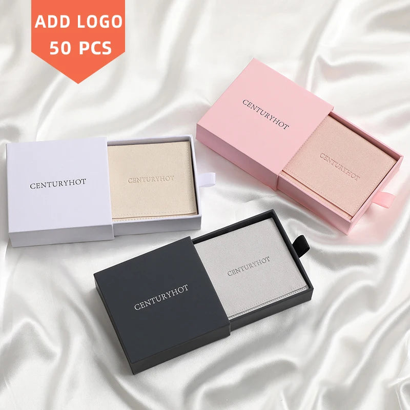 Tongxing Custom Logo Ring Bracelet Drawer Paper Boxes Handmade Wholesale Printed Sliding Jewelry Gift Bag Pink Color