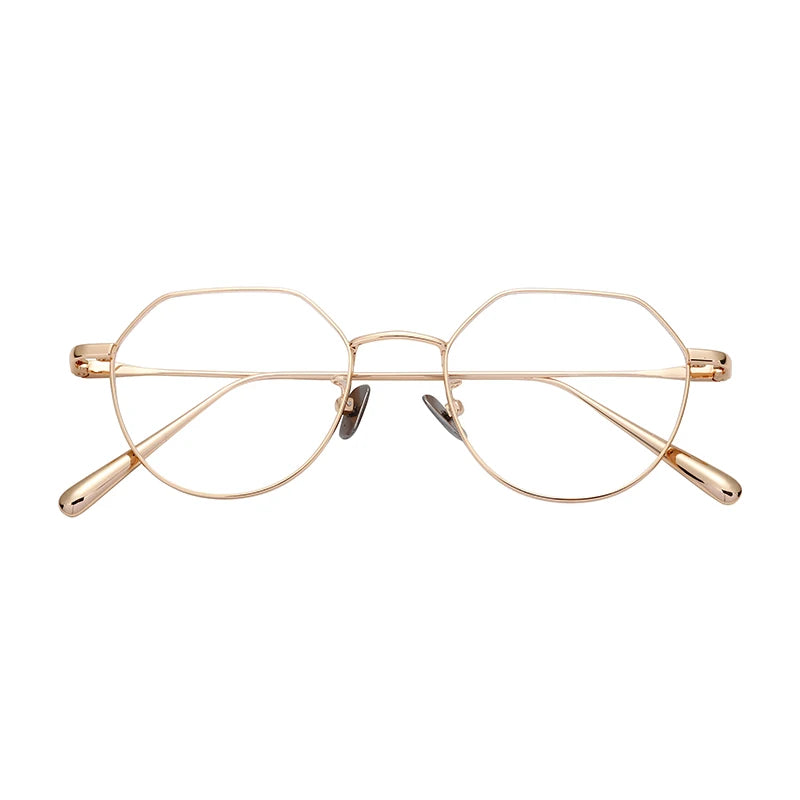 Premium Vintage Anti Blue Light Spectacles Unique Metal Eyeglasses for Men