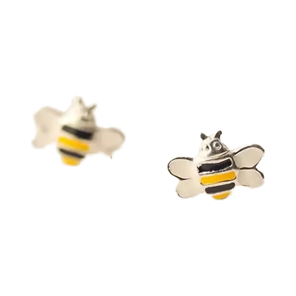 Real 925 Sterling Silver Lovely Bee Earrings for Women Girls Gift Hot Fashion Sterling-silver-jewelry Women Earrings