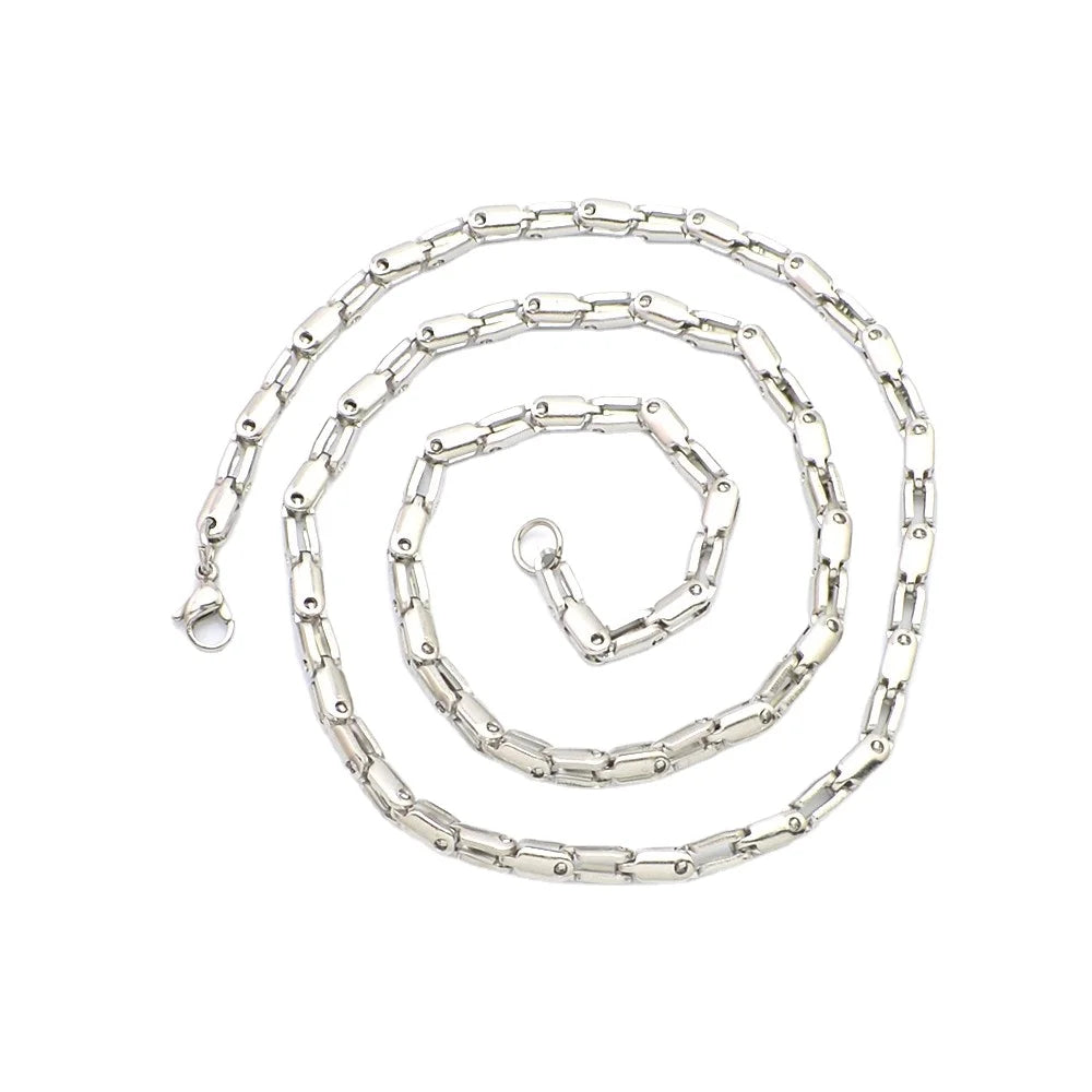 Wholesale Chain Link Necklace Stainless Steel Necklace Trendy Stainless Steel Anchor Necklace