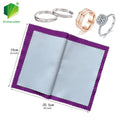 Four Layer Jewelry Polishing Cloth Custom Logo and Size Silver Polishing Cleaning Cloth for Gold Silver Platinum Jewelry