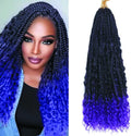 18inch 100g Braids Boho Goddess Box Braids Crochet Hair Box Braid Crochet Hippie Crochet Hair Extensions