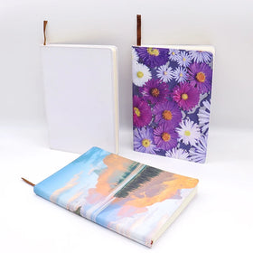 Wholesale Custom Logo PU Leather A4 A5 A6 Sublimation Blank Journal Notebook Cover for Heat Transfer Printing