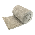 Factory Price Fireproof Stone Wool Insulation 80kg/m3 100kg/m3 100mm Thickness CE Certificate Rock Wool Blanket with Wire Mesh MegaBDM