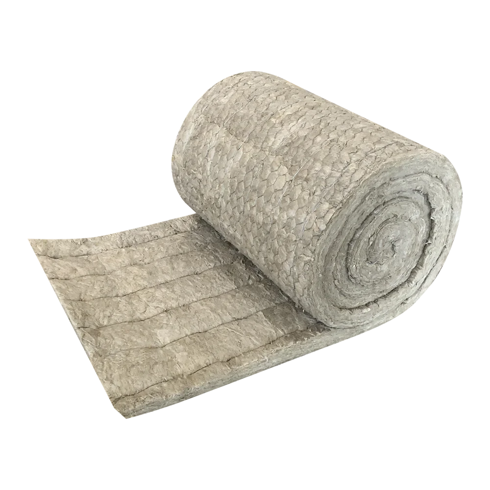 Factory Price Fireproof Stone Wool Insulation 80kg/m3 100kg/m3 100mm Thickness CE Certificate Rock Wool Blanket with Wire Mesh MegaBDM