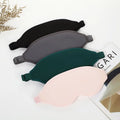 Wholesale 3D Contoured Silk Eye Mask with Soft Sleep Shade Cover Private Label Night Blindfold for Travel