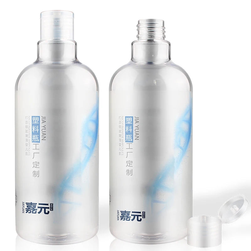 Packaging Empty PET clear Color Glossy Cleansing Water Bottle 500ml