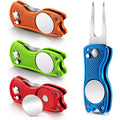 Golf Divot Tool Stainless Engraved Multifunctional Bulk Custom Metal Blank Hat Clip Golf Repair Divot Tool and Ball Marker