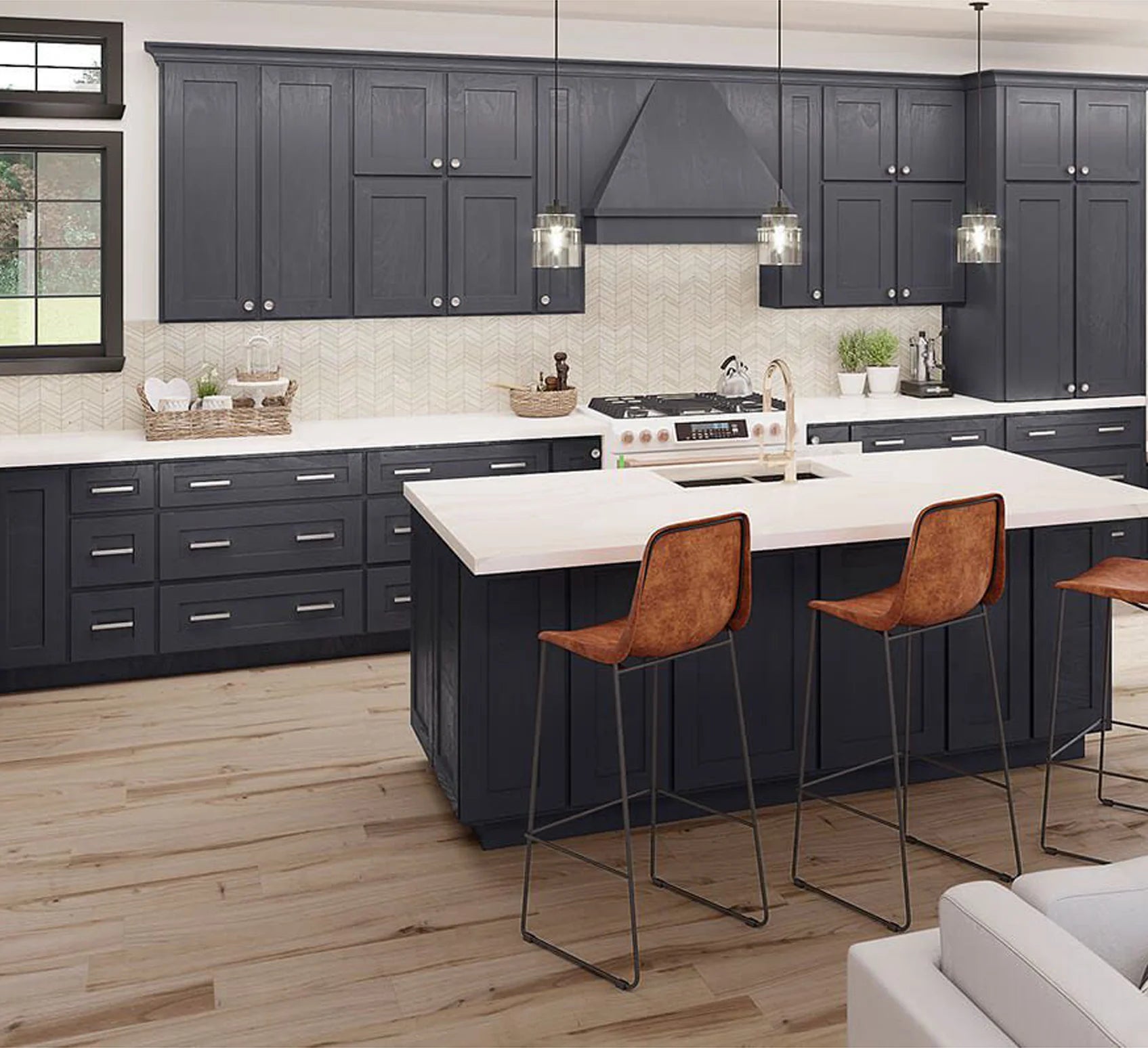 Wooden Kitchen Cabinets Design Innovation Products Modern Design Factory Outlet for Home Furniture