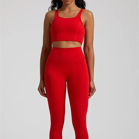 New Sexy Back Yoga Outfit With Pilates for Running Fitness Exercise Yoga Set