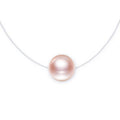 InvisIble Fishing Line Pearl Choker Simple Necklace Women