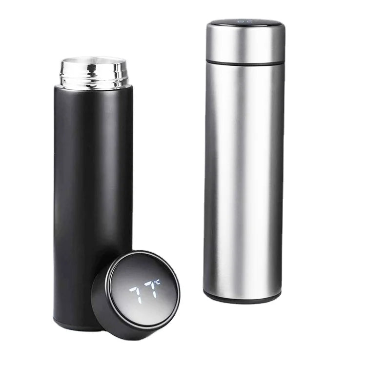 Stainless Steel  Thermos Water Bottle logo Flask Vacuum Flask Temperature Display