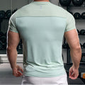 Casual Fitness Dry Fit Shirts Sport Men Crew Neck Gym Short Sleeve Top Summer Fashion Plain T Shirt for Print