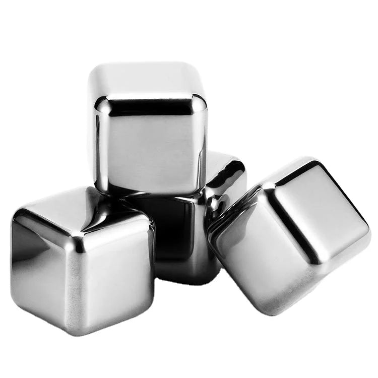 Reusable Metal Ice Cubes Stainless Steel 304 Whiskey Ice Cubes