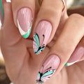 Design ABS UV Coloured False Art Nail Tips Glue-on Press on for Fingers Mixed Handmade Press on Nails