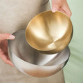 Mixing Bowl Salad Serving Bowl Gold Stainless Steel Kitchen Silver Metal KOREAN Anti-scalding Home Wholesale 15cm 20cm 25cm