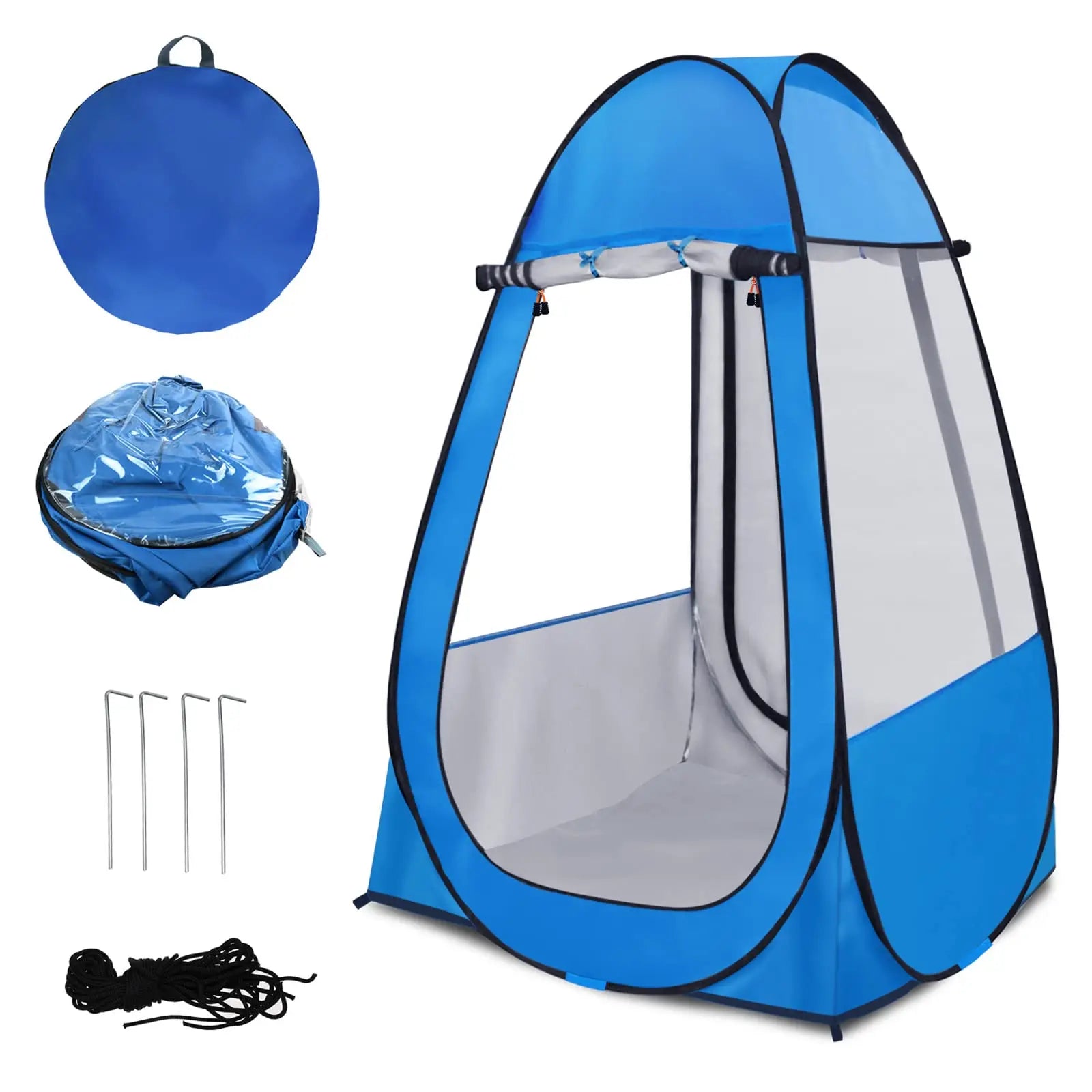 Single-Person Pop-Up Fishing Tent Transparent Rainproof and Windproof Tent Suitable for Cold Weather Easy to Install Foldable