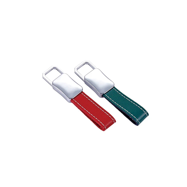 Wholesale Manufacturers Business Promotion Gift Customized Fashion Logo Metal Pu Leather Key Chain Keychains