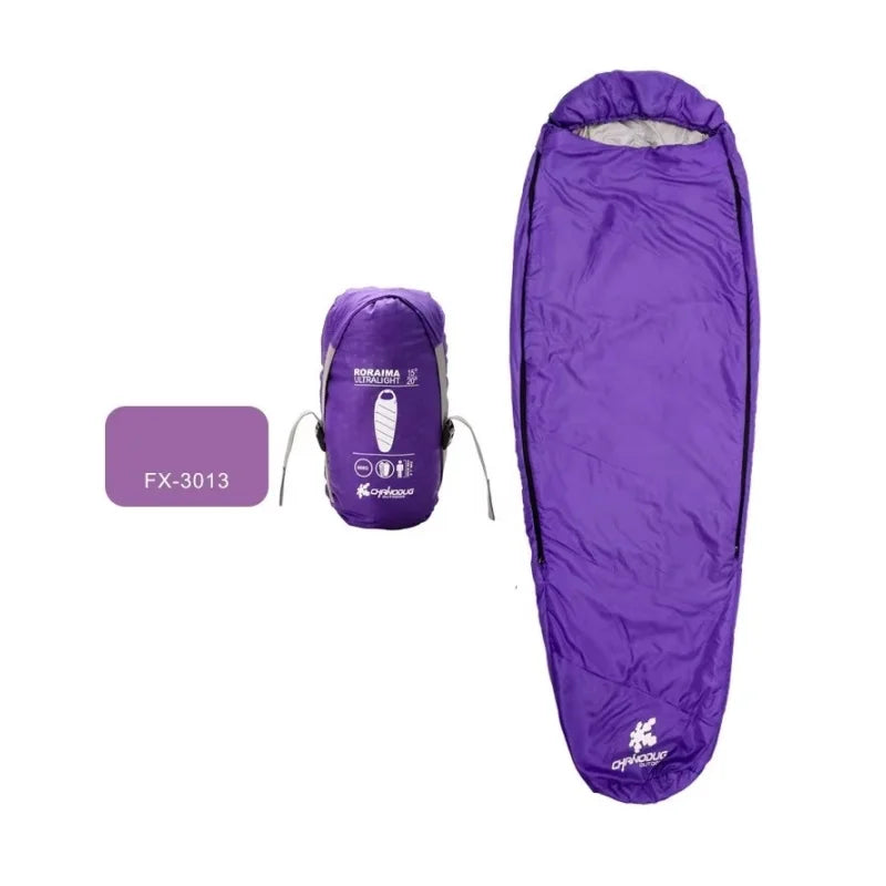 Factory Custom 5-20 Degree Celsius Water-resistant Lightweight Stuff Sack Insulated Warm Weather Adult Sleeping Bag for Camping