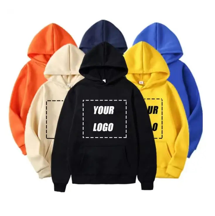 RNSHANGER Wholesale Custom Hoodie Sweatshirts Men Design Your Logo Fleece Hooded Clothes Women Outerwear Y2k Size XS-3XL