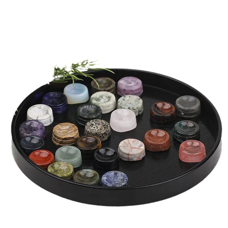 Factory Price Wholesale Natural Polished Crystal Spheres Base Ball Stand Quartz Gemstone Sphere Holder Balls Stand for