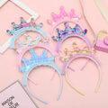 New Design Colorful Sequin Hair Hoop Holiday Party Kids Hair Hoop Cute Tiara Crown Princess Hair Accessories