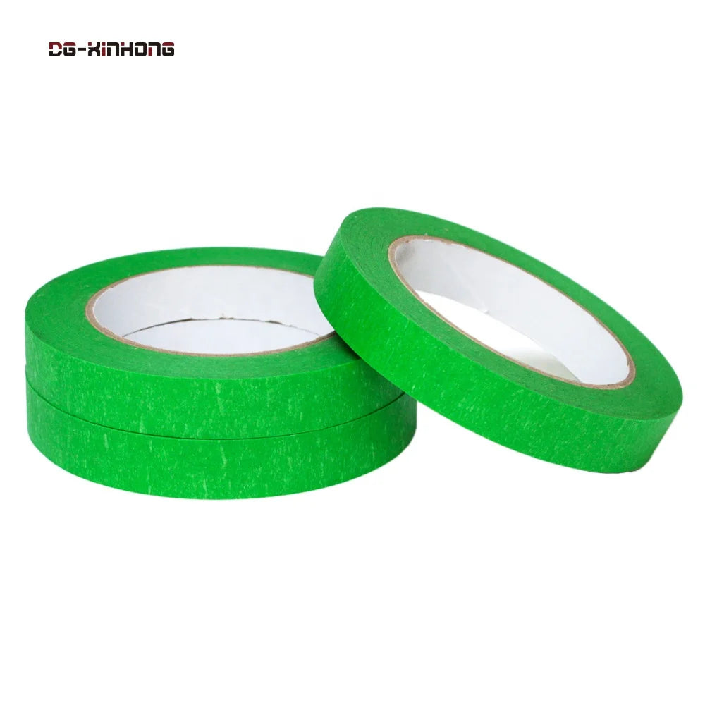 2- Recyclable Custom Spray Paint Painters Labeling Packing DIY Craft Idea Decoration Green Color Paper Masking Adhesive Tape