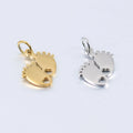 19mm Fashion Fat Foot Stainless Steel Pendant Women DIY Charms Jewelry Waterproof Titanium Steel Accessories (SZ072)