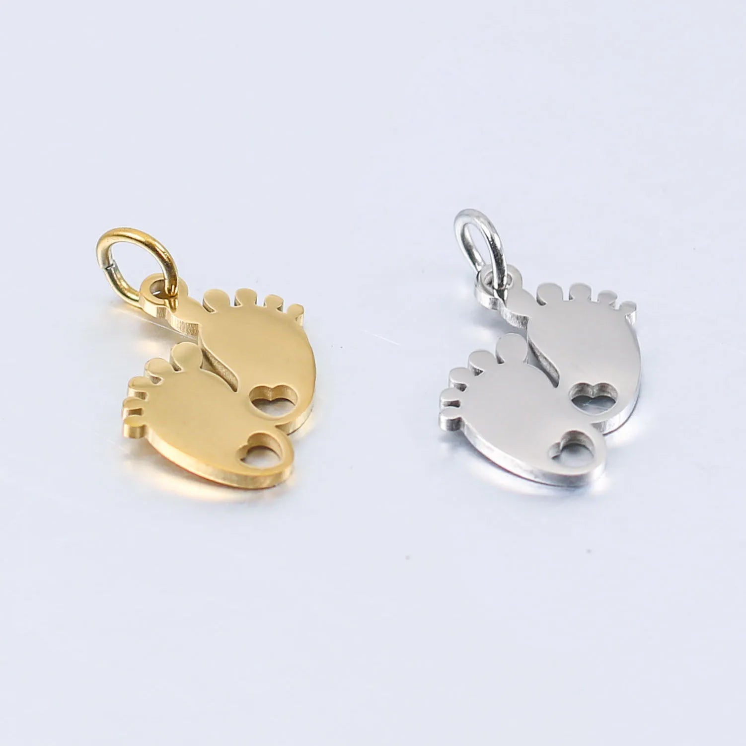 19mm Fashion Fat Foot Stainless Steel Pendant Women DIY Charms Jewelry Waterproof Titanium Steel Accessories (SZ072)