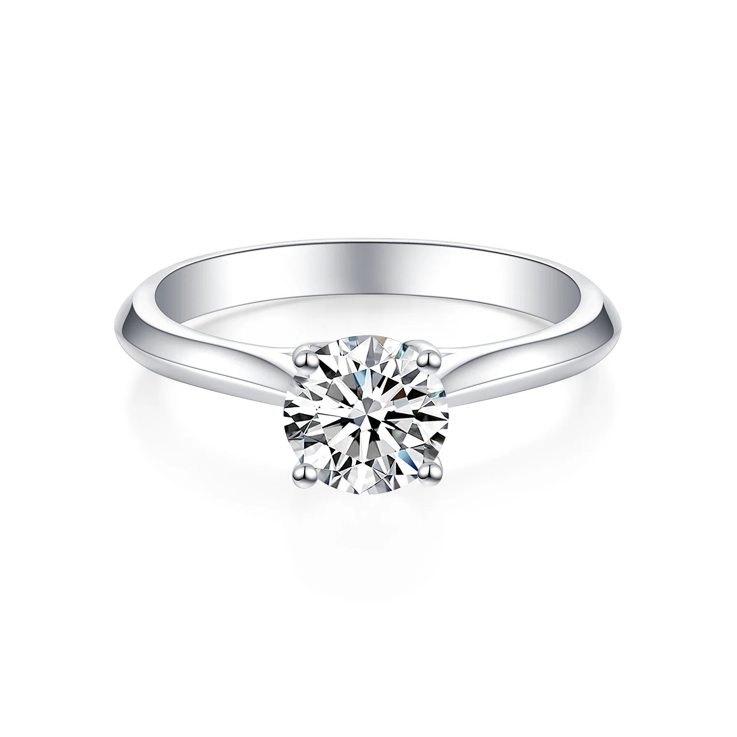 Factory Custom Fine Real 925 Sterling Silver Halo Ring Moissanite Lab Grown Diamond Wedding Ring for Men Women