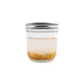 Wholesale 330ml 12oz Clear Round Glass Mason Jar with Metal Screw Lid Wide Mouth Jar for Food Storage for Jam Yogurt Milkshake