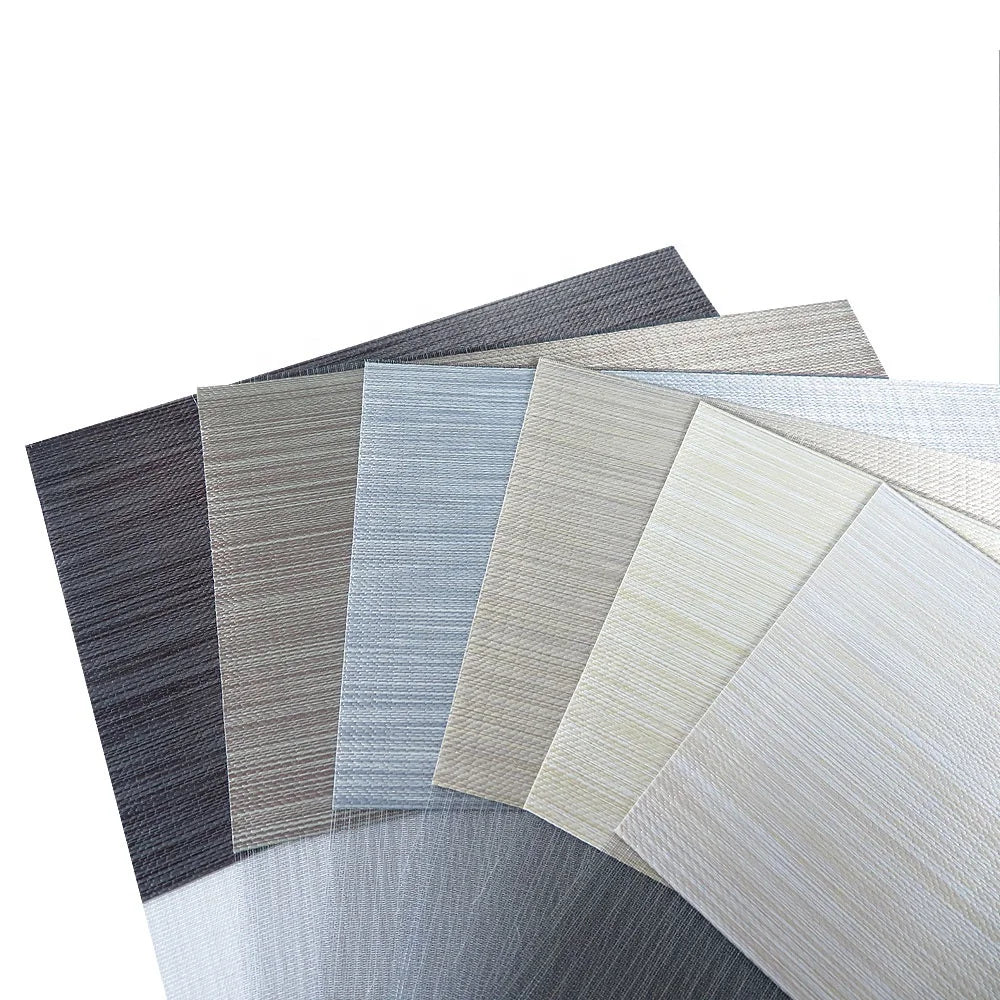 Chinese Factory Delivery Breathable Colorfast Durable Mildew Proof UV Proof PVC Material Zebra Blind Fabric for Window