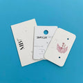 Custom Logo Jewelry Cards for Necklace Earrings Packaging Paper Earring Holder Punch Packaging Display Paper Cards