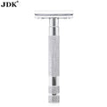 JDK Premium Men's Wet Grooming Safety Razor Classical Double Edge Shaver Gun in Metal Black Traditional Wet Shaving