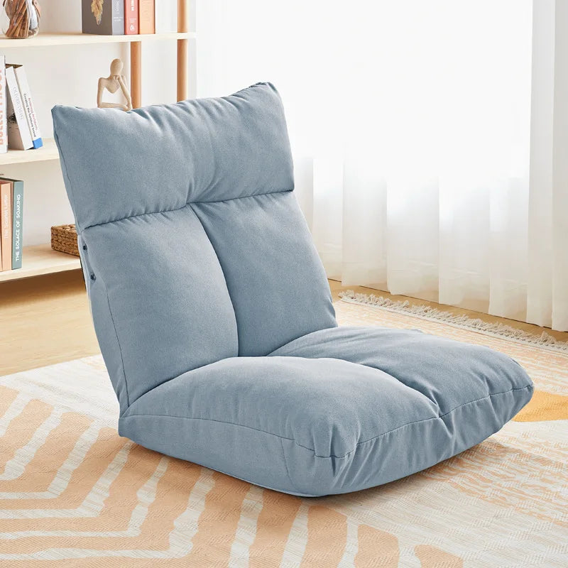 Oversized Cushioned Recliner Adjustable Soft-brushed Cotton Five-position Multiangle Floor Chair Lazy Single Sofa Japanese