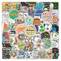 Newly 110PCS Cartoon school subject chemistry science biology sticker