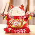 Big Size 10 Inches Huge Maneki Neko Waving Arm Big Size 9-inch Electric Automatic Shaking Hand Lucky Cat Piggy Coin Bank