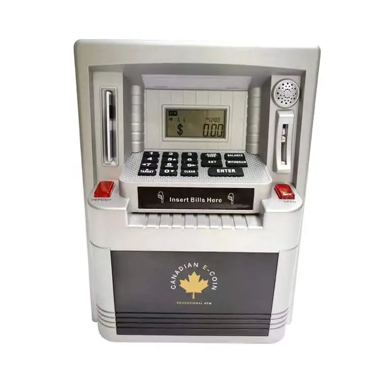 Upgraded Electronic Money Saving Box ATM Piggy Bank for Kids and Adults with Debit Card Real Money Access Digital Access